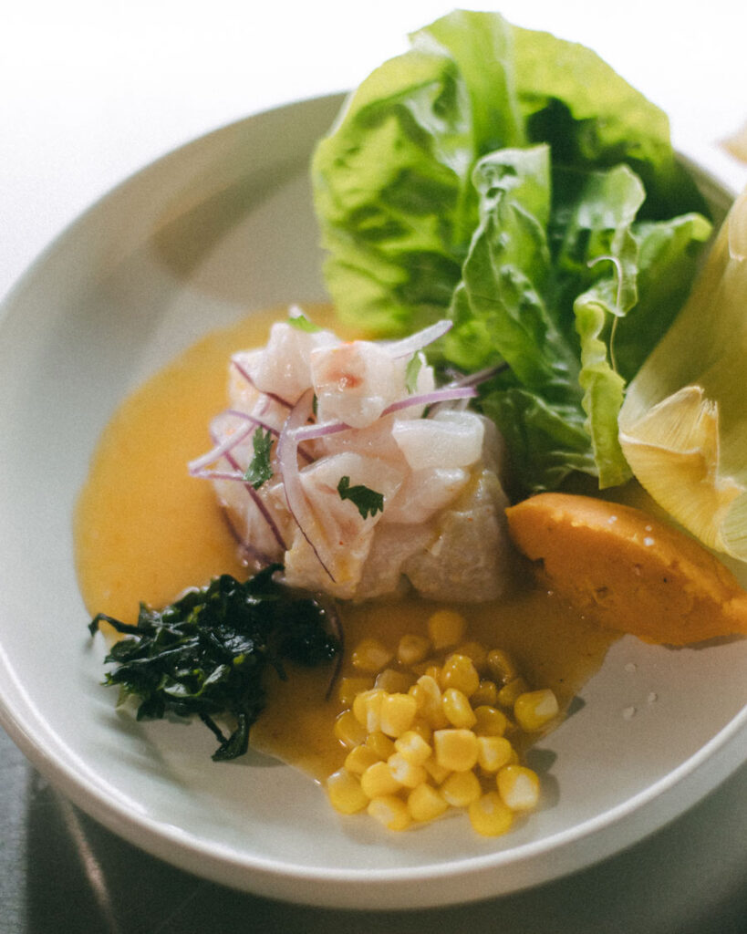 ceviche dish at Pasar restaurant Sanur Bali